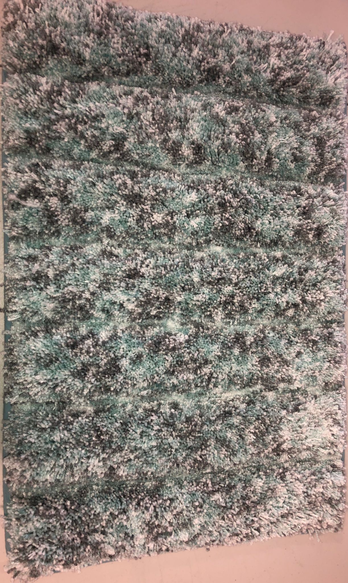Pure Bath Brighton 2-Pc. Mottled Bath Rug Set, Aqua
