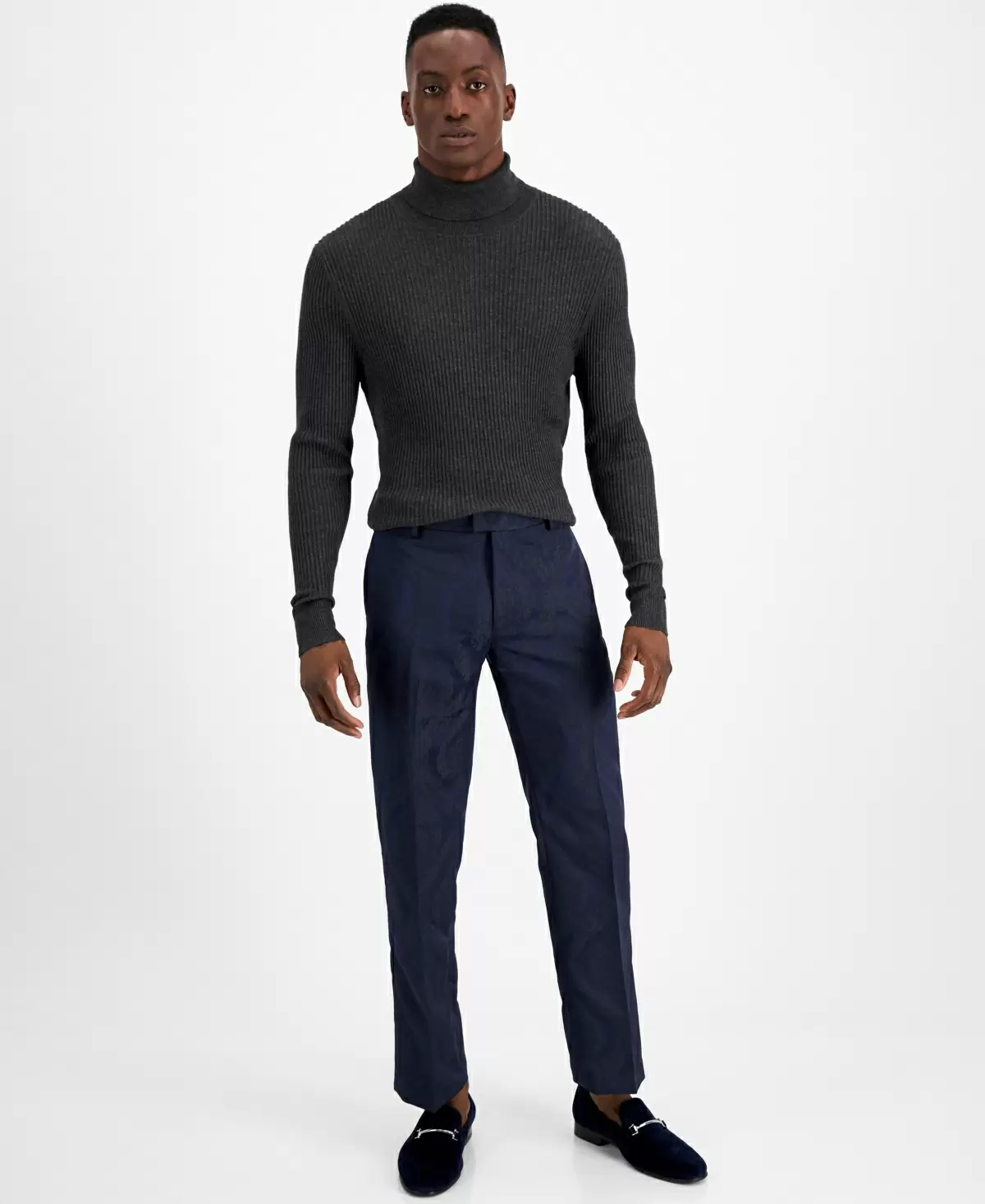 Inc International Concepts Men’s Slim-Fit Vintage Brocade Jacquard Pattern Pa...