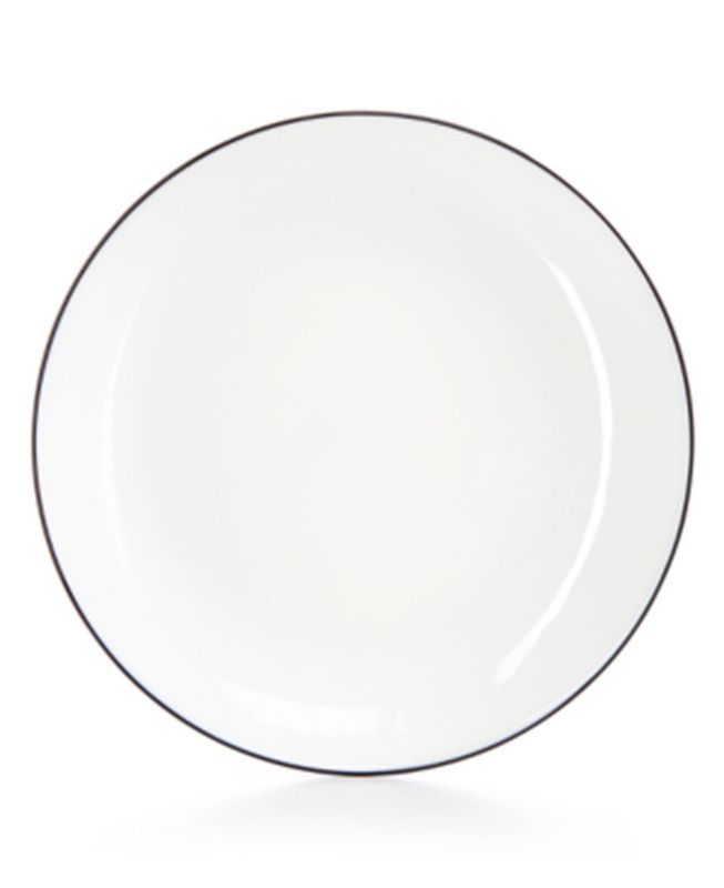 Hotel Collection White/Black Line Salad Plate, 8''