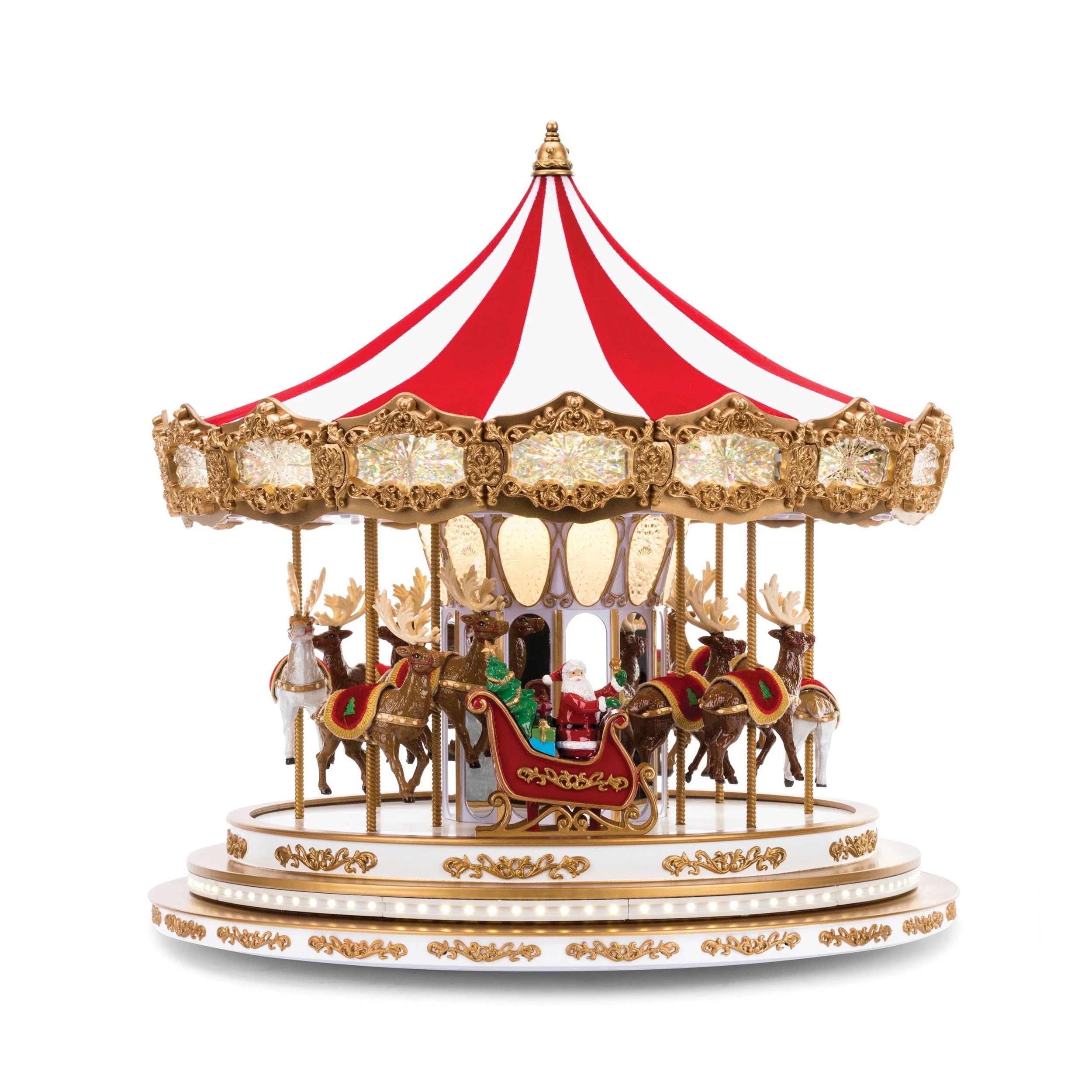 Mr. Christmas Regal 17″ Carousel Table Decor, Red (B086WR1HFT)