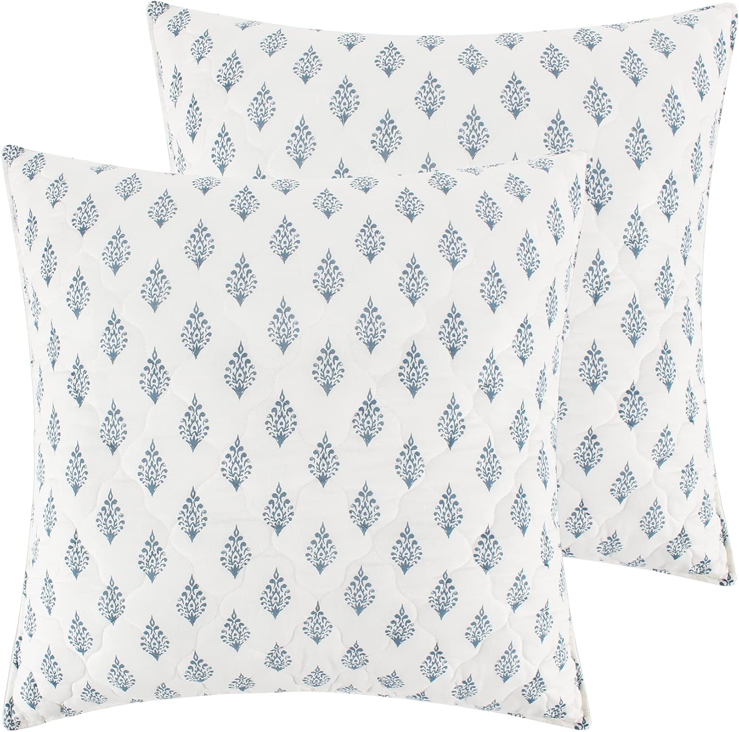 Levtex Home Tamiya 2 Piece Sham Set, European, Navy/White, 26×26