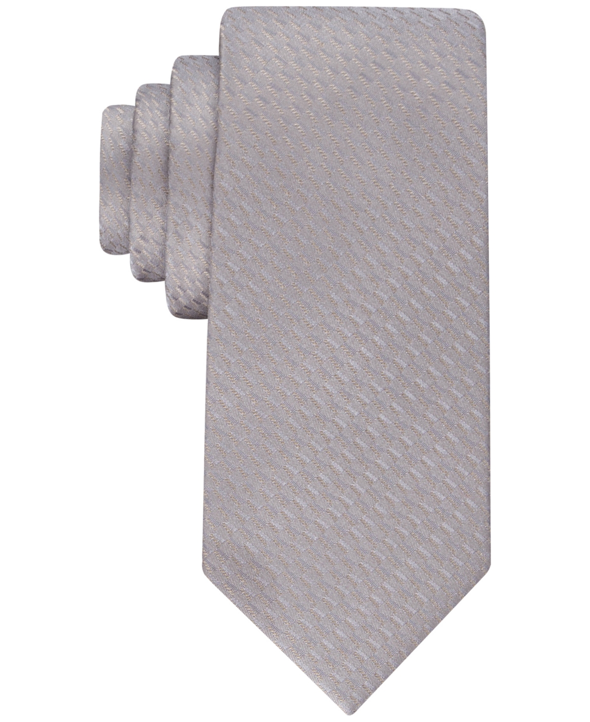 Calvin Klein Men’s Shaded Geo-Print Tie, Grey