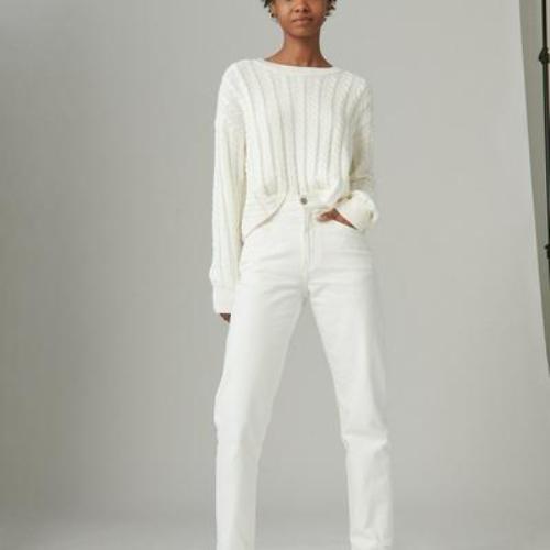 Lucky Brand High Rise Drew Mom Women’s Jeans Denim Pants, Spring White, 8/29 ...