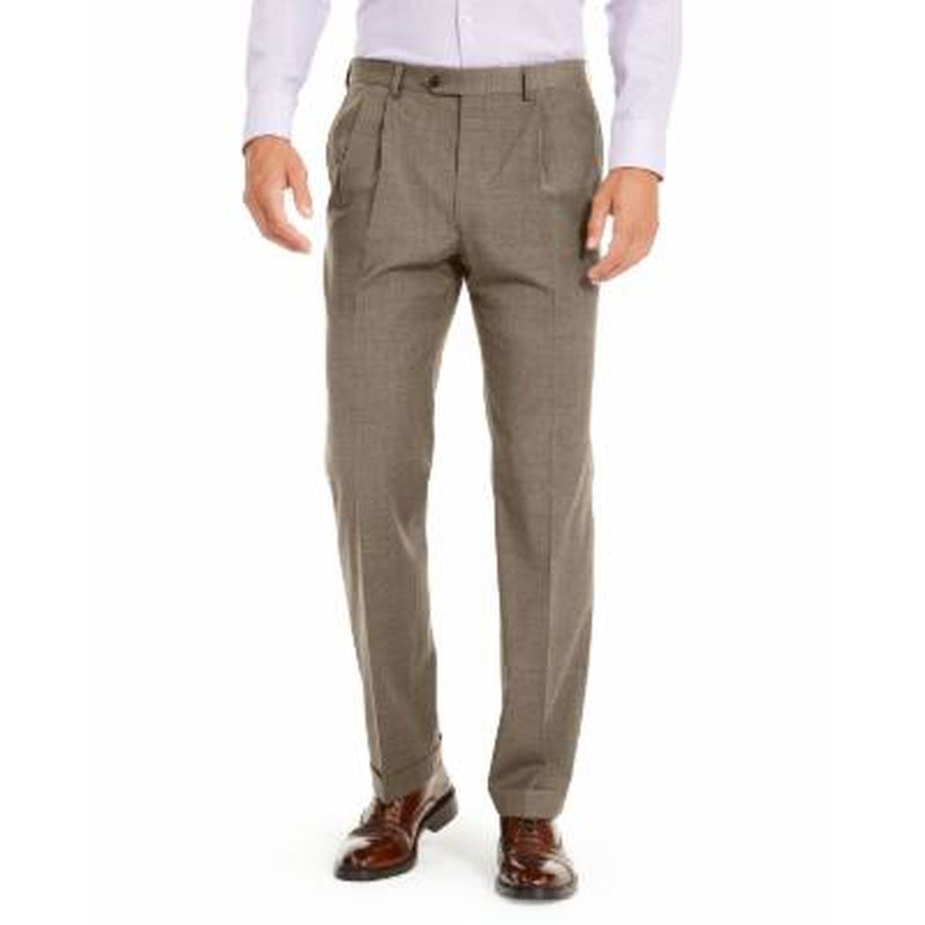 Lauren Ralph Lauren Men’s Wool Blend Classic-Fit UltraFlex Stretch Dress Pant...
