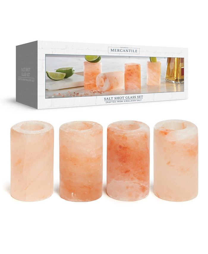 Studio Mercantile Himalayan Salt Shot Glasses, Set of 4 – Orange