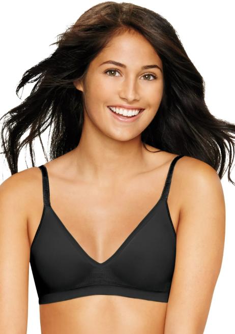 Hanes Ultimate Wireless Bra Seamless Comfy Support Tagless Convertible Straps...