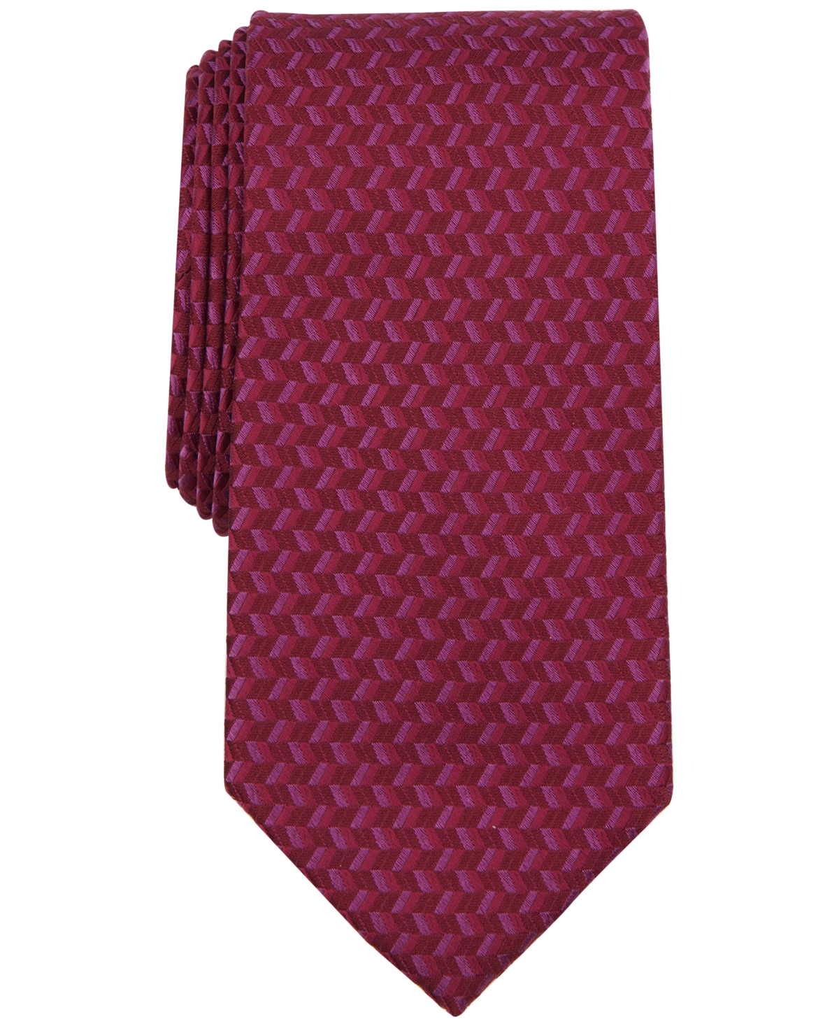 Michael Kors Men’s Begley Geo-Print Tie – Burgundy