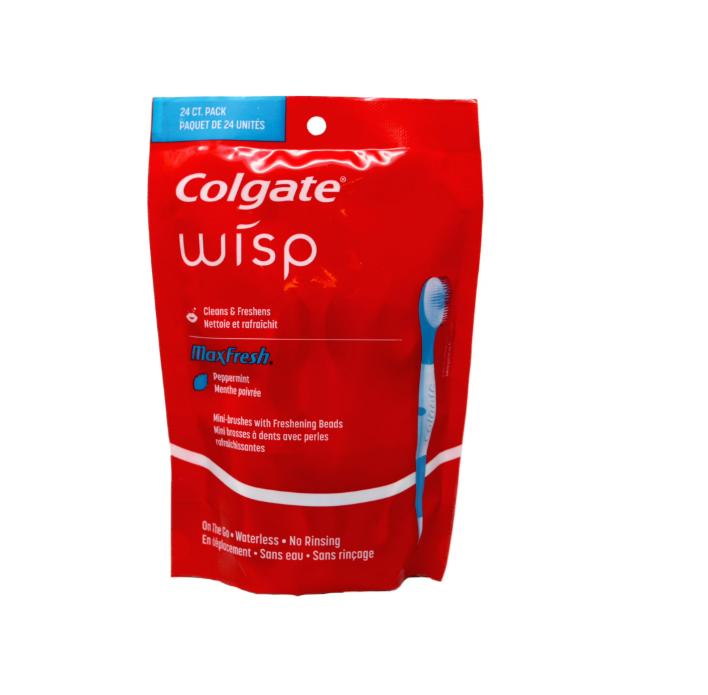 Colgate Wisp Max Fresh Peppermint Mini-Brushes, 24 count